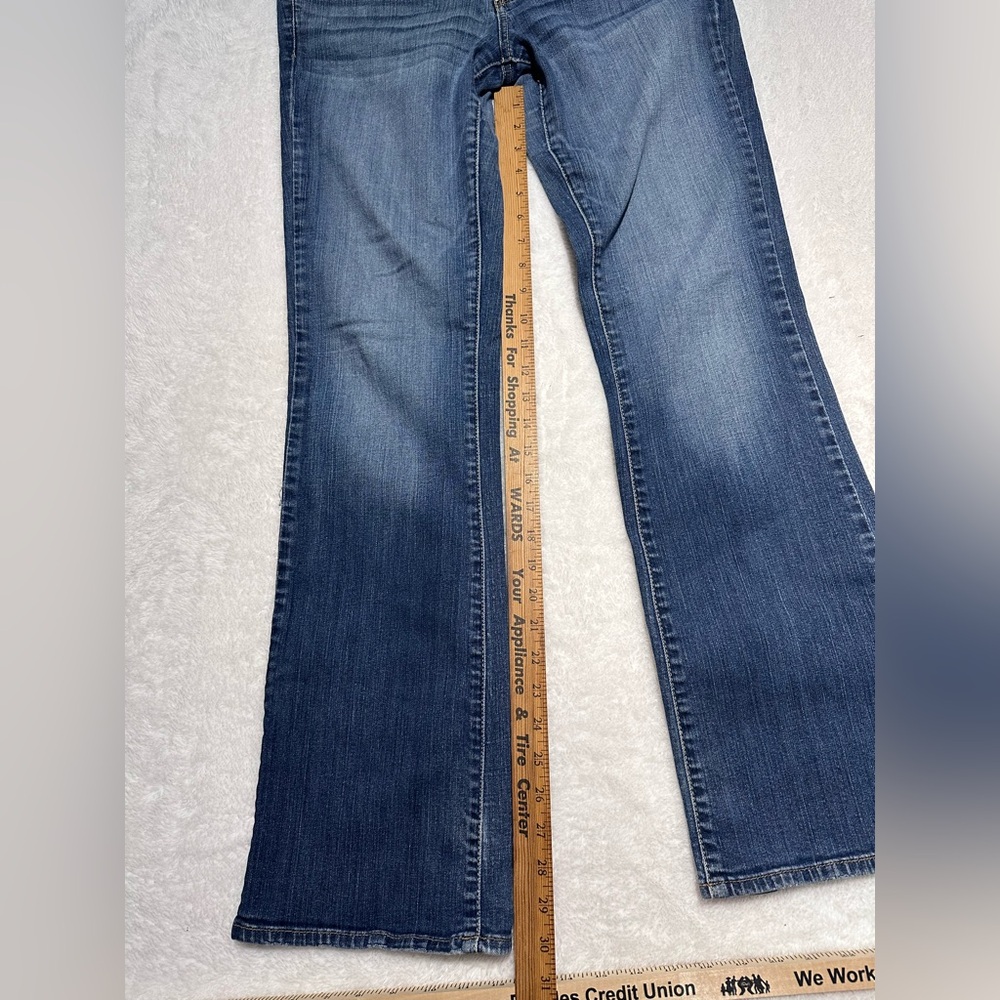 American Eagle Slim Boot Jeans - Women’s 12 Long- Medium Wash Stretch - Picture 3 of 11